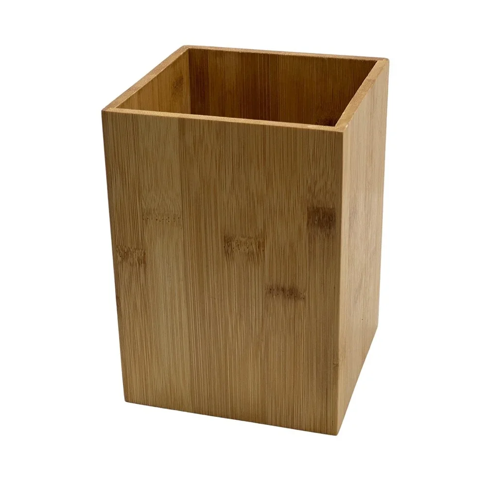 Bamboo Wooden Utensil Holder Kitchen Tool Organizer Storage Cooking Tools